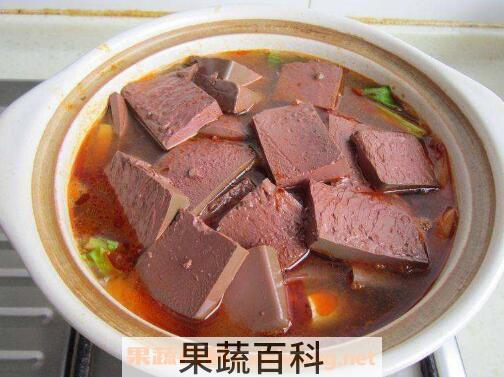 鸭血豆腐的功效与作用