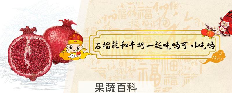 石榴能和牛奶一起吃吗可以吃吗