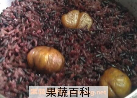 黑米板栗的功效
