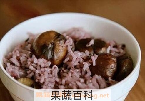 黑米板栗的功效