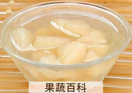 煮白梨水的功效与作用