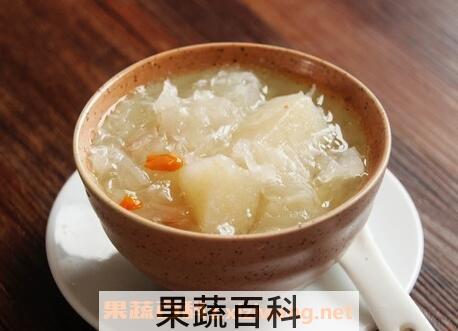 银耳雪梨汤的功效