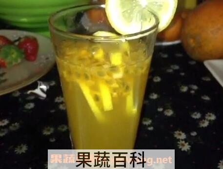 百香果柠檬水的功效