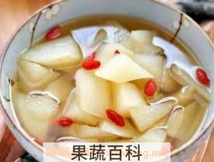 白萝卜和梨煮水的功效