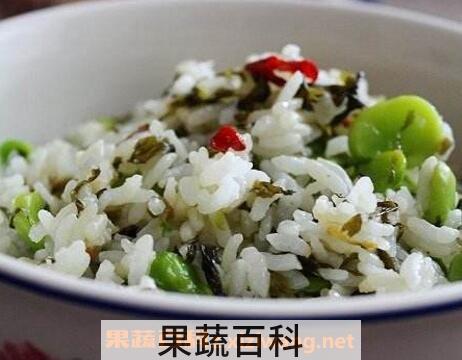 蚕豆蒸米饭的功效与作用