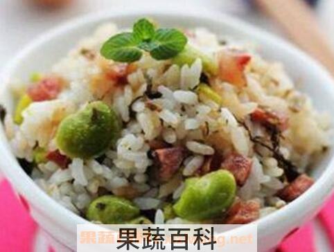 蚕豆蒸米饭的功效与作用