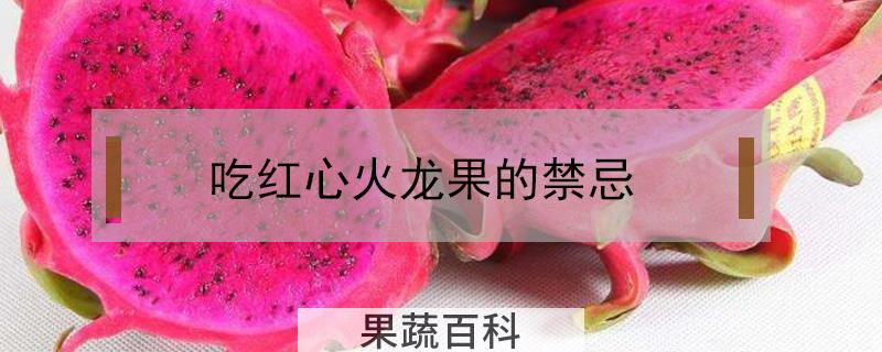 吃红心火龙果的禁忌
