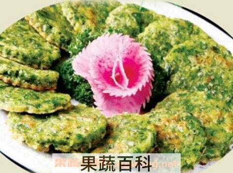 安丘菠菜饼的制作方法