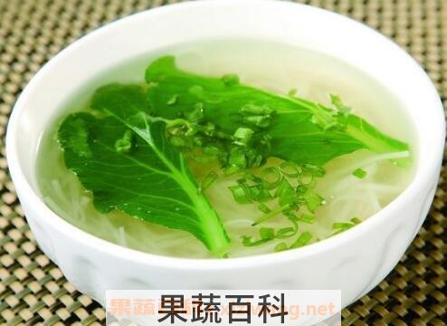 白萝卜菠菜汤的作用与功效