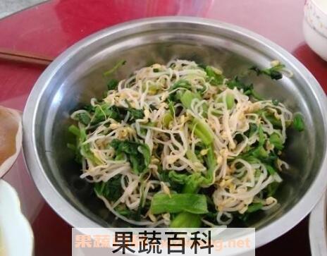菠菜拌豆芽的功效