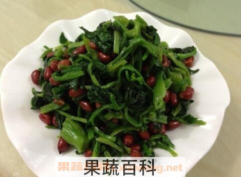 菠菜拌花生米的功效