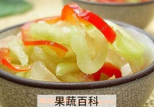 凉拌西瓜皮的做法与功效
