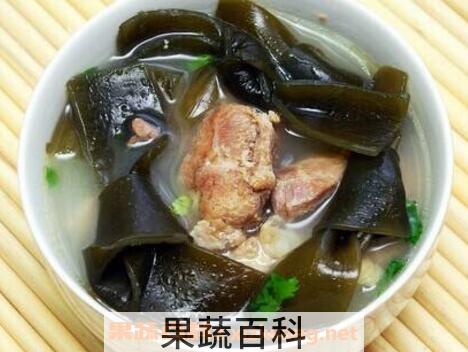海带排骨汤的功效