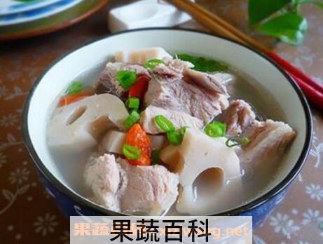 莲藕排骨汤的功效