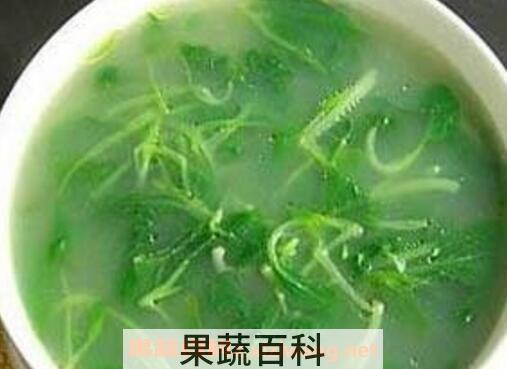 野菠菜煮水的功效