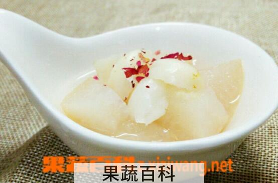 果蔬百科雪梨炖冰糖的做法与功效
