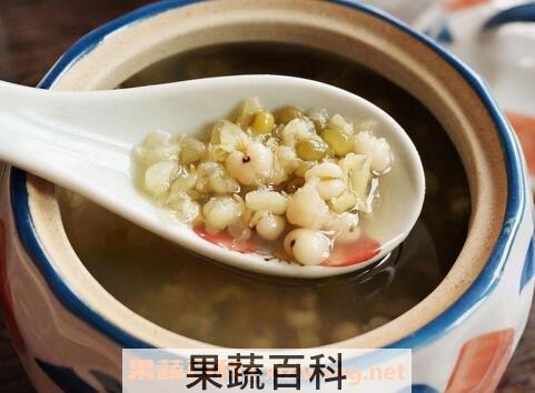 苡米绿豆汤的做法和功效作用