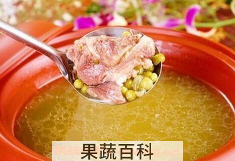 排骨绿豆汤的功效与作用