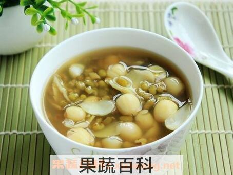 莲子绿豆汤的功效