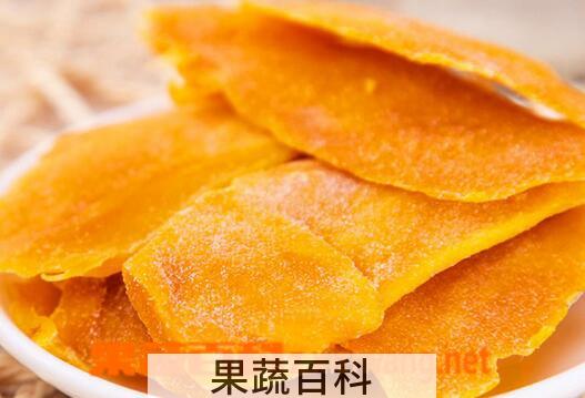 果蔬百科芒果干的功效与作用