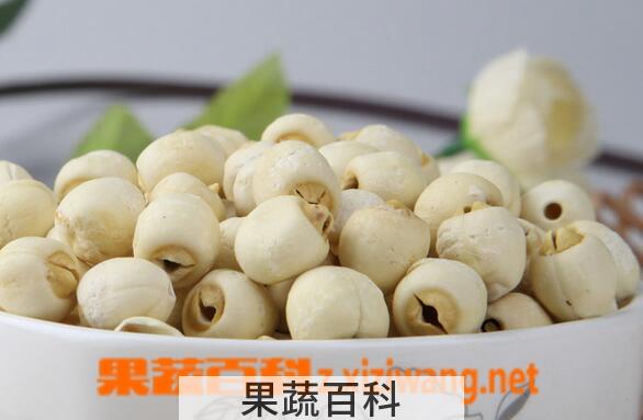 果蔬百科莲子的营养价值与功效
