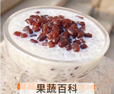 果蔬百科红豆西米露