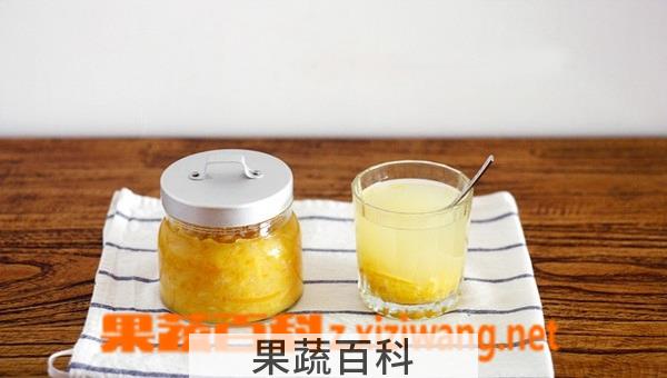 果蔬百科蜂蜜柠皮橙肉茶的做法