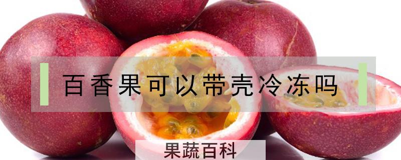 百香果可以带壳冷冻吗