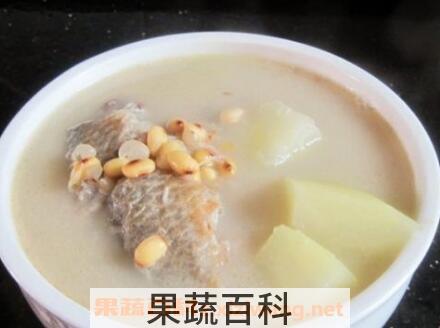 鲫鱼黃豆汤的功效与作用