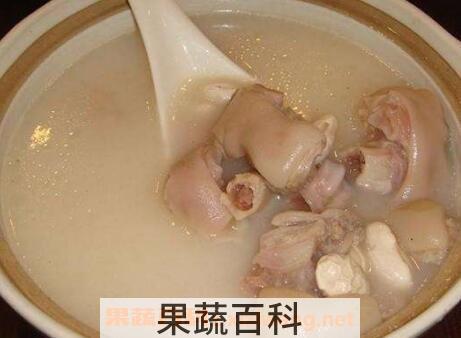 白豆猪蹄汤的功效与作用