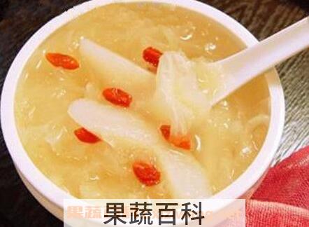 银耳冰糖梨汤的作用与功效