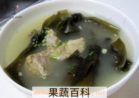 海带排骨汤的功效