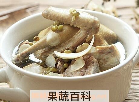 绿豆鸽子汤的功效