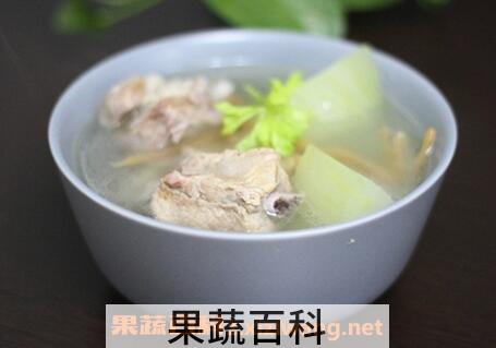 冬瓜排骨汤的功效与做法