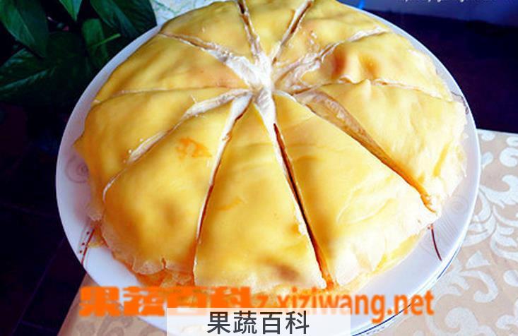 果蔬百科榴莲千层蛋糕的做法