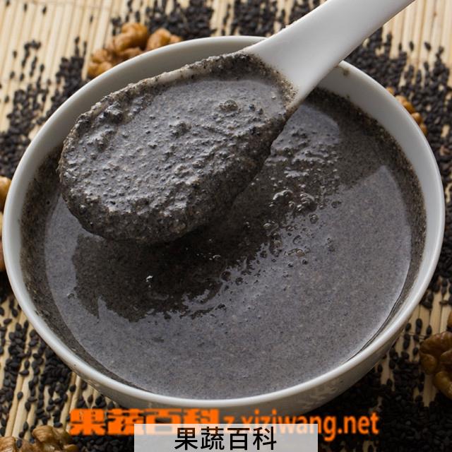 果蔬百科黑芝麻核桃粉汤的功效
