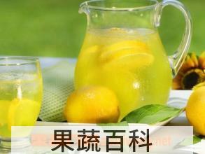 果蔬百科柠檬水有什么功效