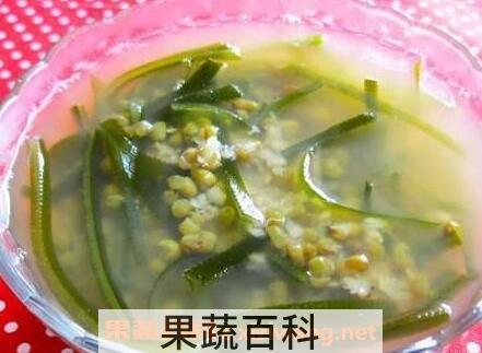 海带绿豆汤的功效