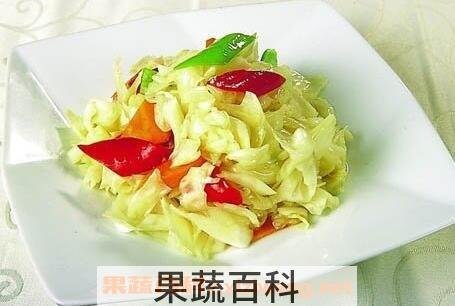 泡椒包菜的制作方法