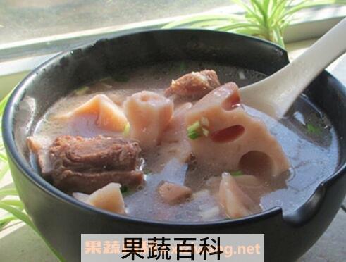 莲藕排骨汤的功效