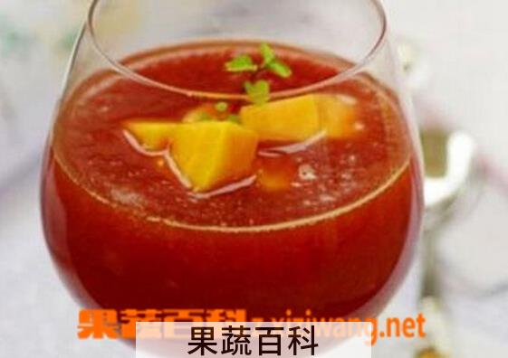 果蔬百科红酒木瓜汤