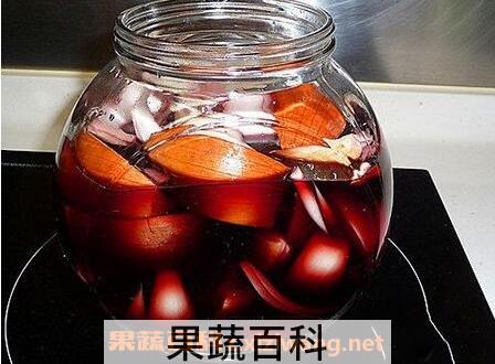 紫圆葱泡葡萄酒的功效
