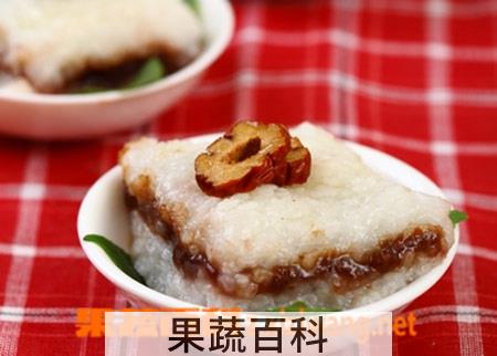 果蔬百科红枣糯米凉糕的做法