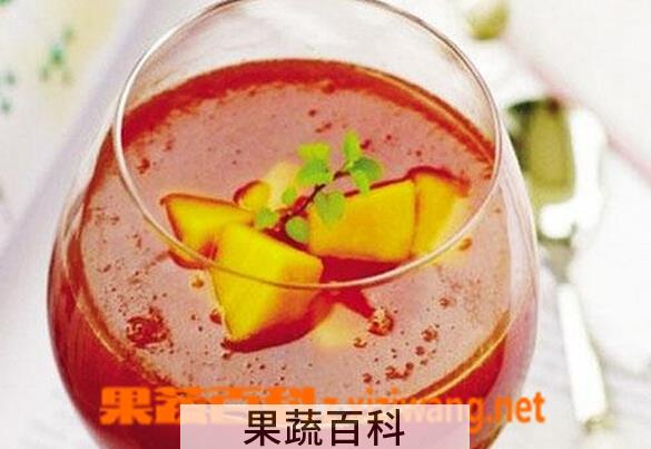 果蔬百科红葡萄酒泡木瓜的功效与作用
