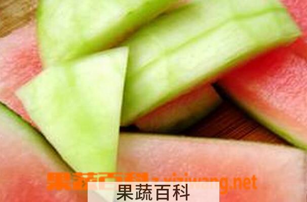 果蔬百科西瓜皮的营养价值与功效