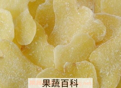 白糖姜片的功效和作用
