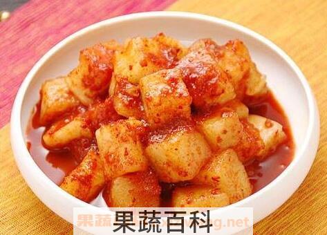 韩国萝卜泡菜的腌制方法