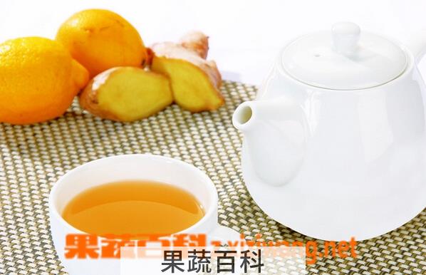 果蔬百科生姜柠檬蜂蜜水