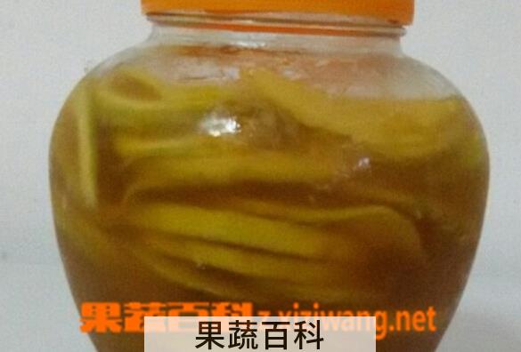 果蔬百科腌柠檬片泡水