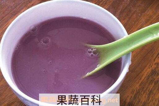 紫薯豆浆的营养价值